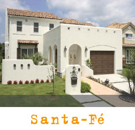 輸入住宅|サンタフェ写真とロゴ